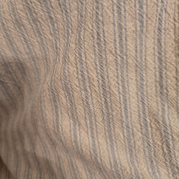 Free People Runyan Cotton Harem Drop Crotch Baggy Drawstring Pant Blue White Med - Picture 8 of 11